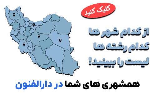 نقشه ایران - دارالفنون