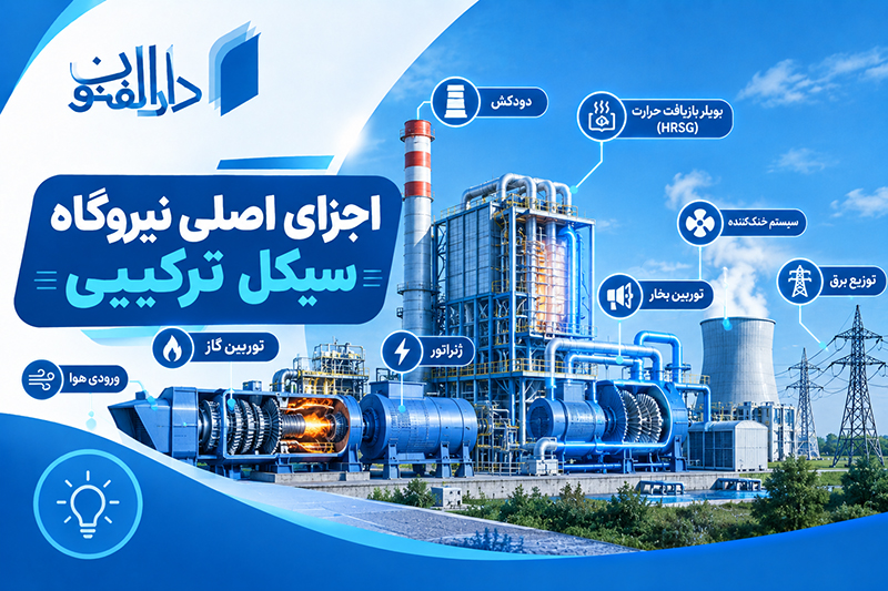 اجزای اصلی نیروگاه سیکل ترکیبی