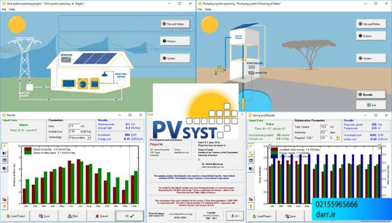 معرفی نرم افزارهای طراحی سیستم های برق خورشیدی