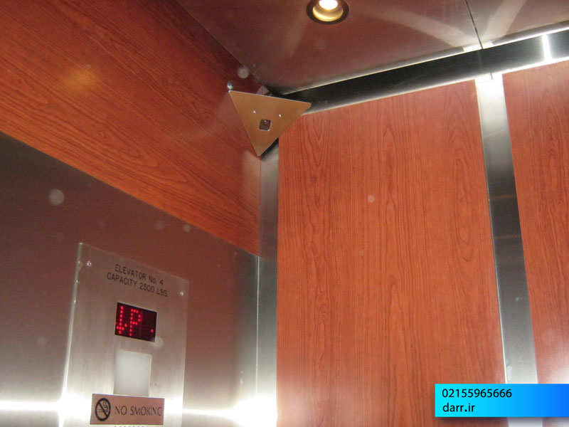 محل قرارگیری دوربین مداربسته در آسانسور